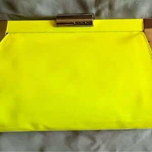 Michael Kors Neon Yellow Clutch